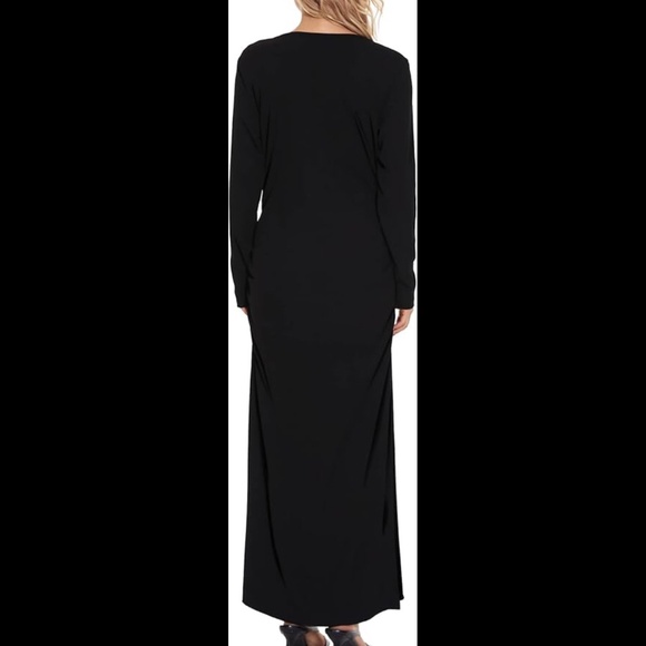 NWT Smallshow Black Maxi Maternity Dress Size Medium - Picture 3 of 9